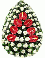 coroane funerare anthurium garoafe