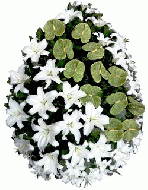 coroane funerare crini anthurium verde