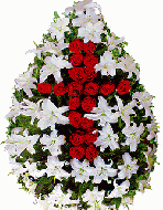 coroane funerare crini trandafiri cruce